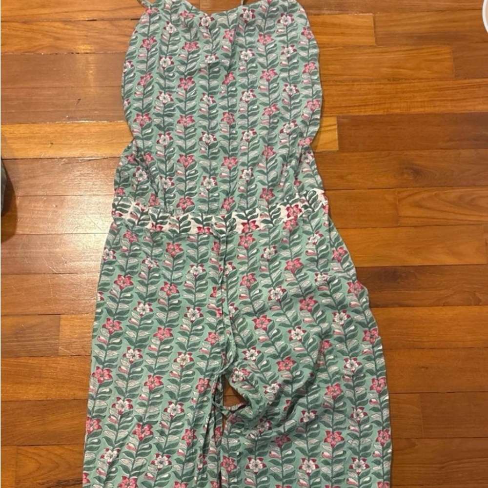 Floral Green Jumpsuit